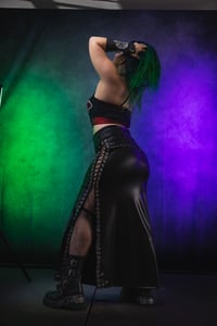 Image 1 of S/M Lace Up maxi skirt