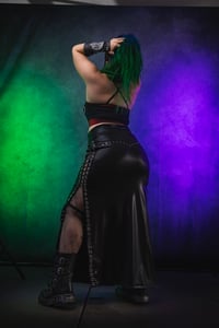 Image 9 of S/M Lace Up maxi skirt