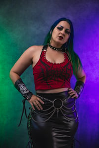 Image 6 of S/M Vesseles Halter Crop Top