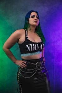 Image 3 of XS/S Nirvana Halter Crop Top