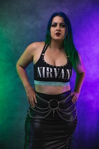 Image 4 of XS/S Nirvana Halter Crop Top