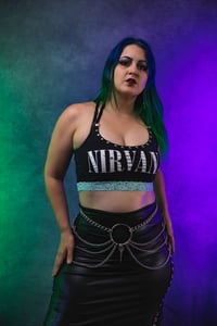 Image 6 of XS/S Nirvana Halter Crop Top
