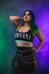 Image 5 of XS/S Nirvana Halter Crop Top