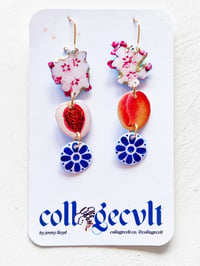 Image 3 of ‘apricot blush’ – wild fruits gold earring dangles