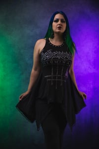 Image 10 of S/M Behemoth Flowy Tunic Top