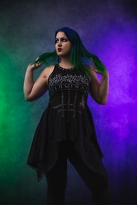 Image 5 of S/M Behemoth Flowy Tunic Top