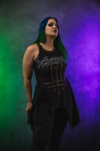 Image 11 of S/M Behemoth Flowy Tunic Top
