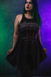 Image 6 of S/M Behemoth Flowy Tunic Top
