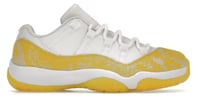 Women Air Jordan 11 Retro Low Yellow Snakeskin