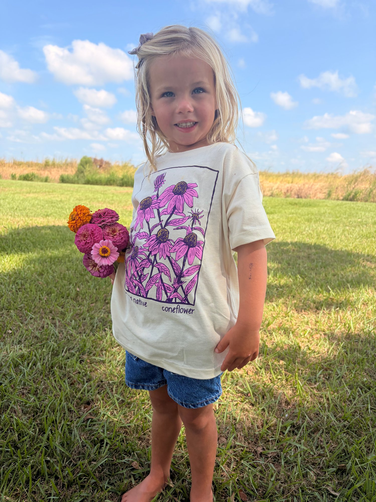 Image of Youth Coneflower Short Sleeve Tee