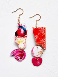 Image 1 of ‘scarlet apple’ – abstract alchemies earring dangles