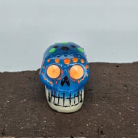 Image 1 of Painted Skull - Neon Tide
