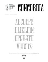 Image 6 of Concordia (2 styles) - Custom Font