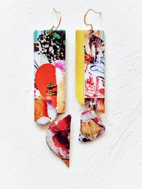 Image 1 of ‘hot-hearted’ – abstract alchemies earring dangles