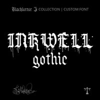 Image 1 of Inkwell Gothic (3 styles) - Custom Font