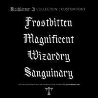 Image 4 of Inkwell Gothic (3 styles) - Custom Font