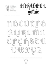 Image 13 of Inkwell Gothic (3 styles) - Custom Font