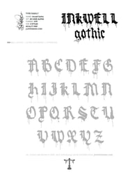 Image 16 of Inkwell Gothic (3 styles) - Custom Font