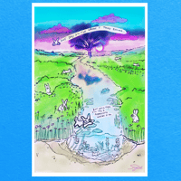 Image 1 of Sea bunny amongst bunnies Art Print 