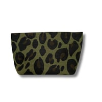 Image 1 of BUZOKU POUCH - KHAKI LEOPARD