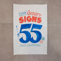 Image 1 of Custom Grocery Sign Batch No. 4
