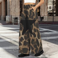 Image 1 of PARIS LEOPARD BARREL SWEATPANTS