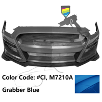 Image 3 of 2015–2017 Ford Mustang GT500 Style Front Bumper (Painted)