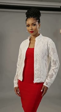 Image 1 of White Lace Jacket 