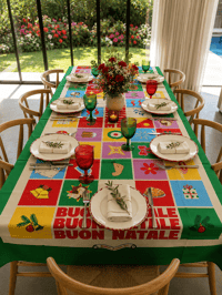 Image 1 of Large Natale Tablecloth
