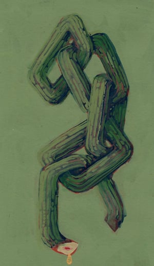 "Lake Chain" // Original Painting. ++FREE INTERNATIONAL SHIPPING++