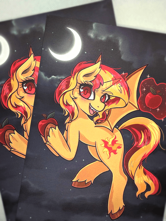 Sunbat Shimmer Print (Size A5)