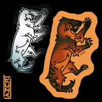 Image 1 of Heraldic Inostrancevia - Stickers