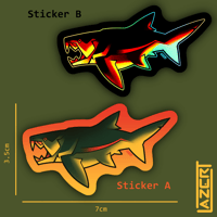 Image 2 of Stylized Dunkleosteus - Stickers