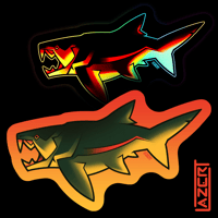 Image 1 of Stylized Dunkleosteus - Stickers