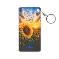 Image 1 of Choose the Light | Sunflower Inspirational Acrylic Keychain | Strength with Deanna