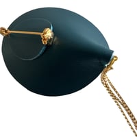 Image 4 of Broche Florale , modèle ARUM,  Bleu canard