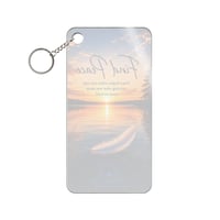 Image 4 of Find Peace | Feather Inspirational Acrylic Keychain | Strength with Deanna