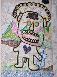 Image 1 of THE CELLO PLAYER — original artwork — collaboration with Justine Coley-Moore and Marc Craig