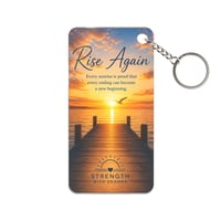 Image 1 of Rise Again | Sunrise Inspirational Acrylic Keychain | Strength with Deanna