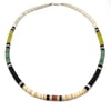 Santo Domingo Heishi Shell Necklace (Centered)