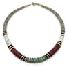 Santo Domingo Heishi Shell Necklace (Turquoise Canyon)
