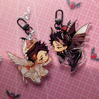 Image 1 of Angel and Devil Min KEYCHAIN