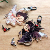Image 3 of Angel and Devil Min KEYCHAIN