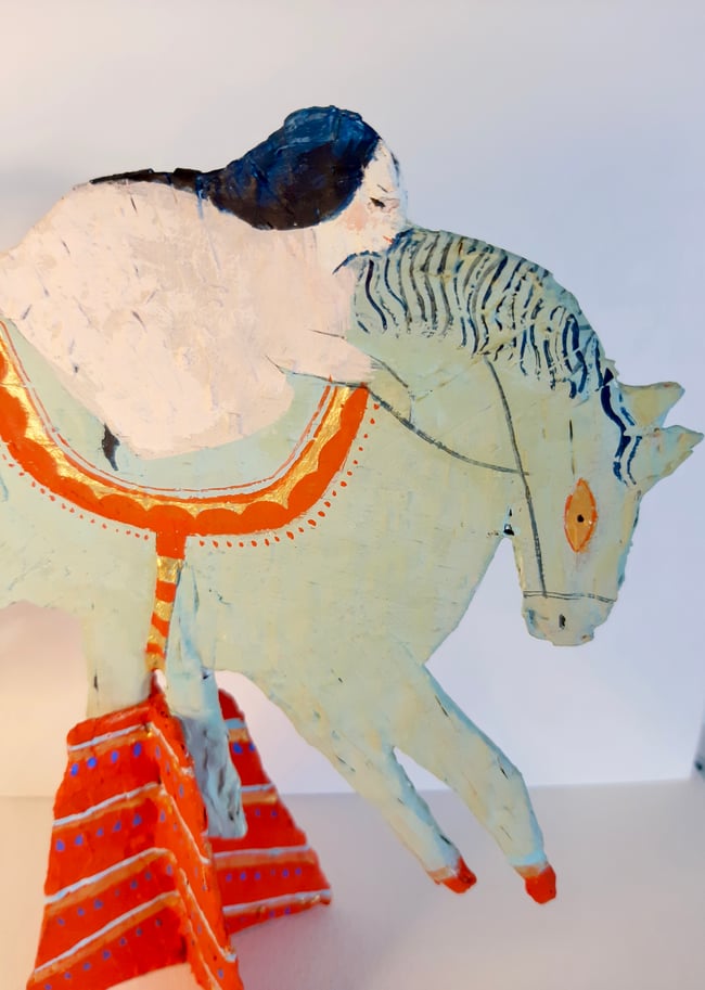 Circus ~ Standing 3d sculpture ~ ooak