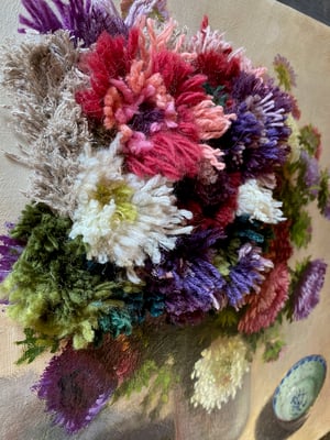 Image of altered perspective painting - mums