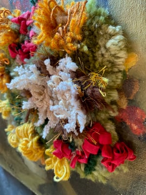 Image of altered perspective painting - fall blooms