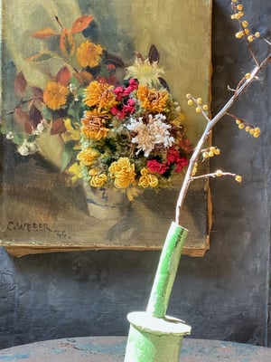 Image of altered perspective painting - fall blooms