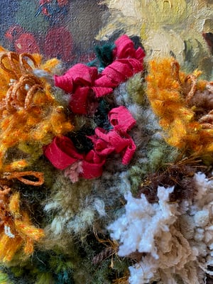Image of altered perspective painting - fall blooms