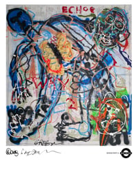Image 1 of A3 Giclée Art Print — ECHOE WHY 2 — collaboration with James Green and Marc Craig