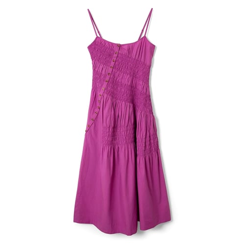 Image of 3-Vestido midi Lyra magenta